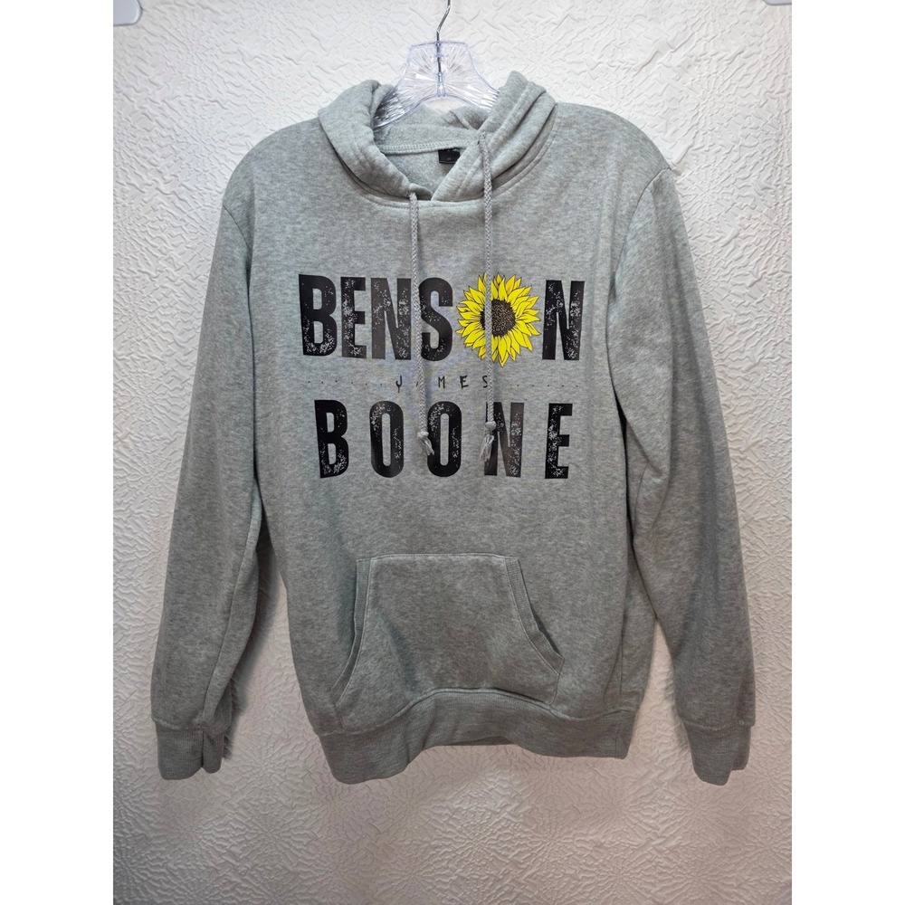 Benson Boone Hoodie Women Size M Gray Fireworks Rollerblades 2024 Tour Merch